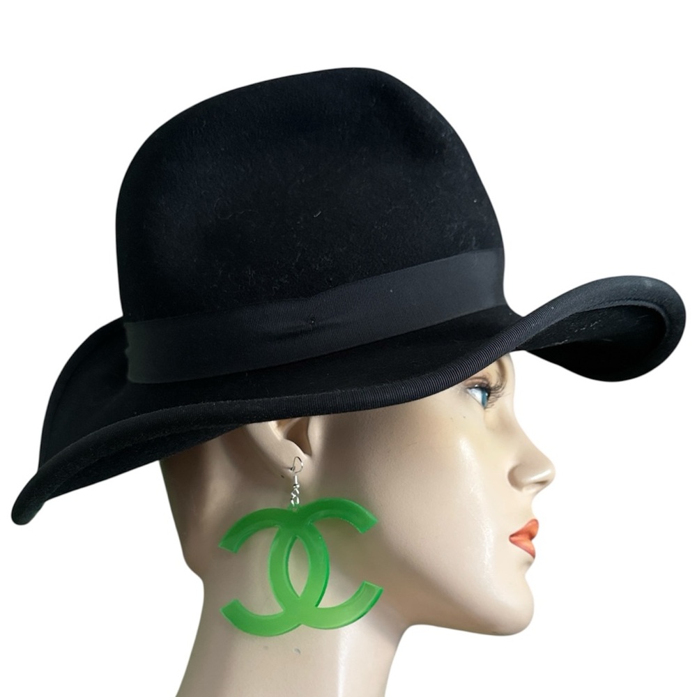 Streetwear Fashion Neon Green Earrings - Picture 3 of 9